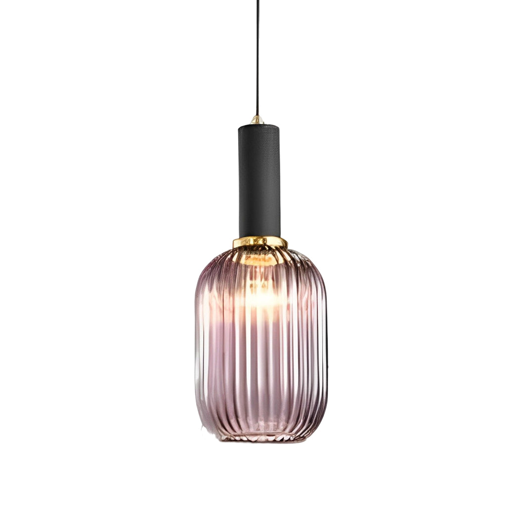 Modern Glass Lantern Pendant Light - Nordic LED Chandelier
