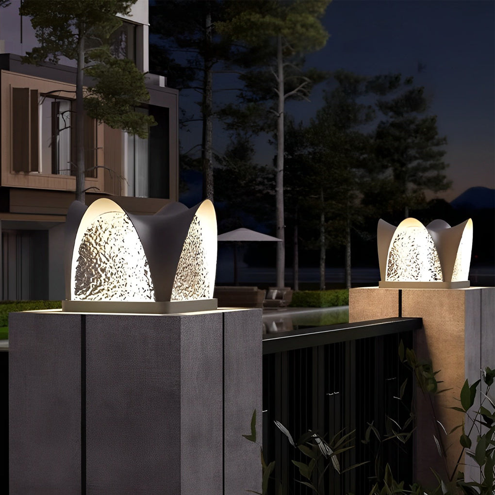 Modern Solar Post Cap Light - IP65 Waterproof Outdoor LED