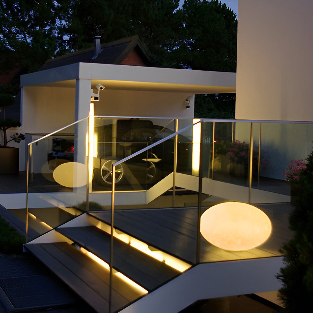 Modern Resin Cobblestone LED Lawn Light Waterproof Outdoor