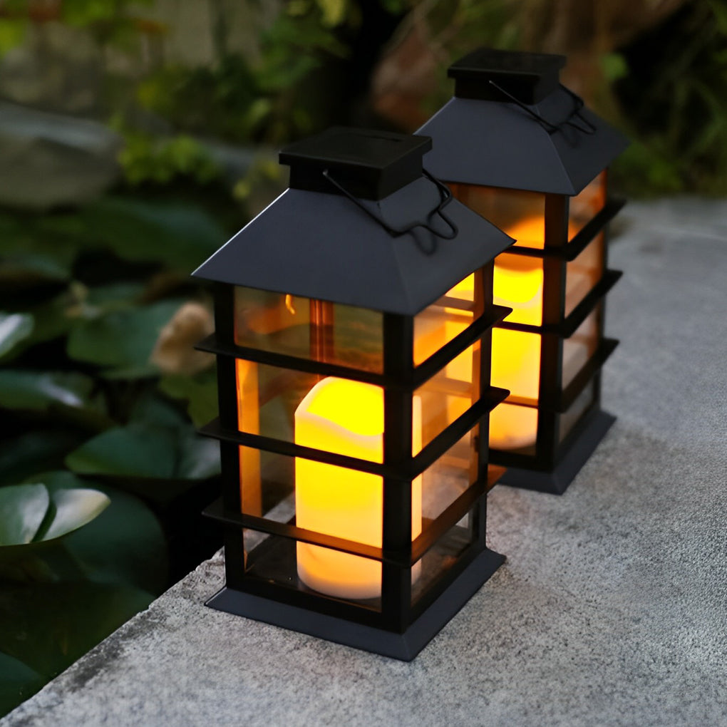 Solar LED Outdoor Lantern with Intelligent Light Sensor