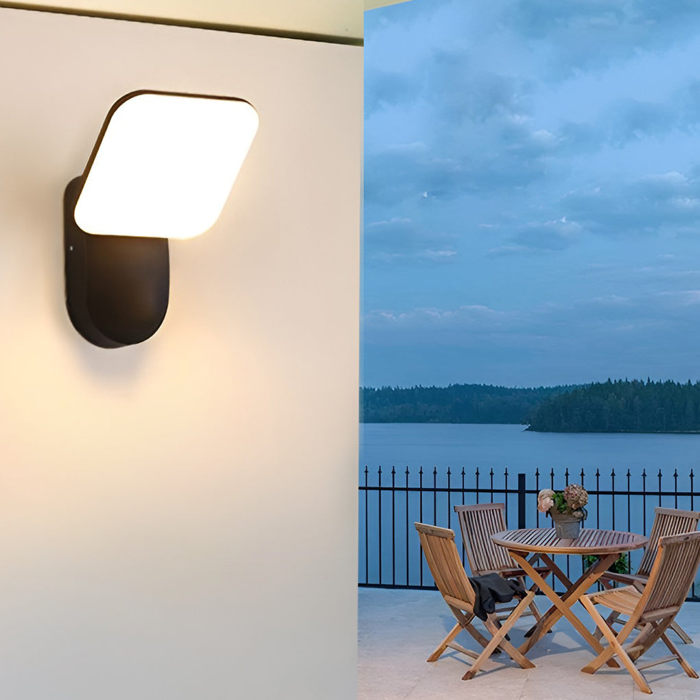 Modern Square LED Outdoor Wall Light 12W Waterproof Sconce