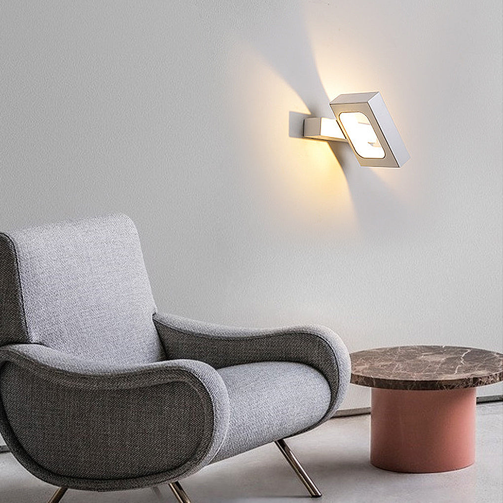 360° Rotatable LED Wall Sconce - Modern Industrial Iron Fixture