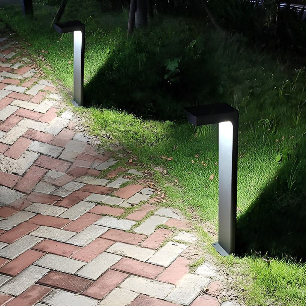 Solar Pathway Lights with Dusk-to-Dawn Sensor LED Outdoor Landscape