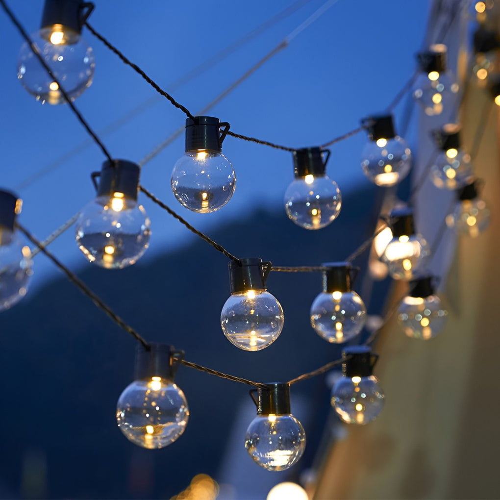 Solar Powered Outdoor LED String Lights Waterproof 19.6ft