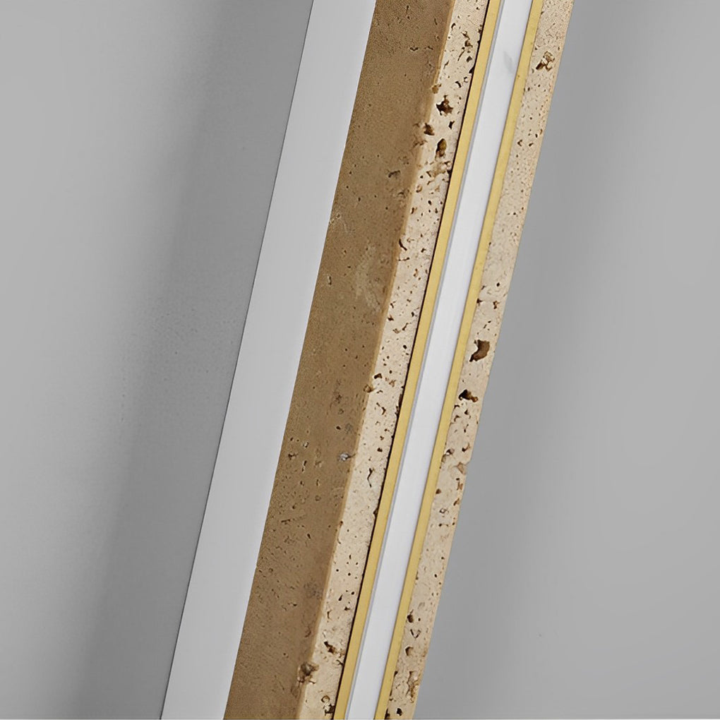 Travertine LED Dimmable Wabi-Sabi Japanese Wall Lamp 34.3"
