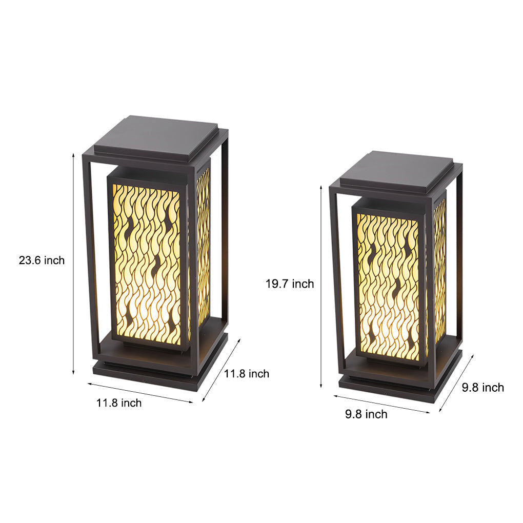 Modern Black LED Outdoor Pathway Light - Waterproof Landscape Lamp