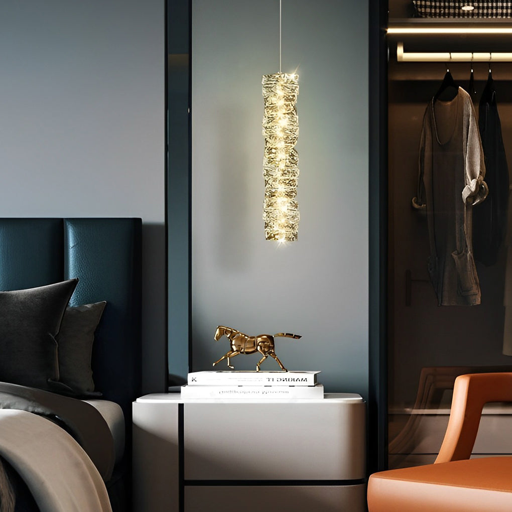 Crystal Pendant Light with Three-Step Dimming - Modern Chandelier