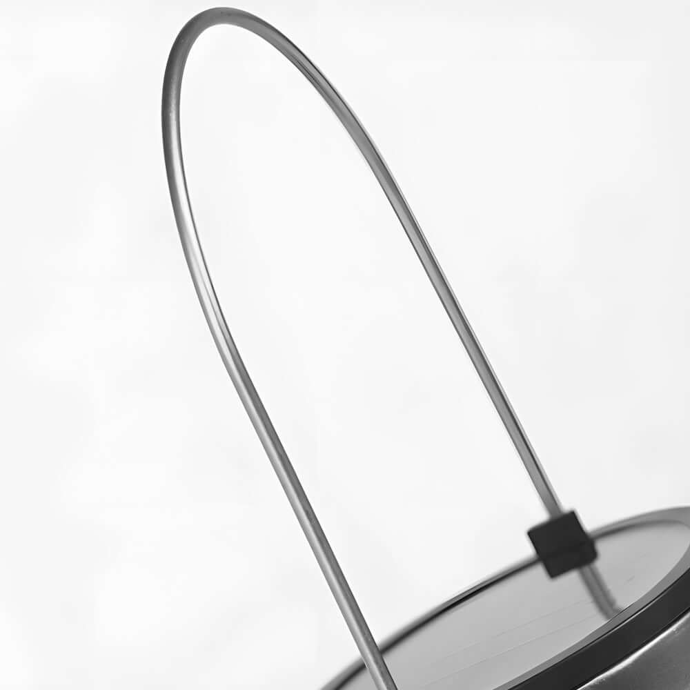 Solar Hanging Lantern with Floral Cutout Pattern - Silver Iron