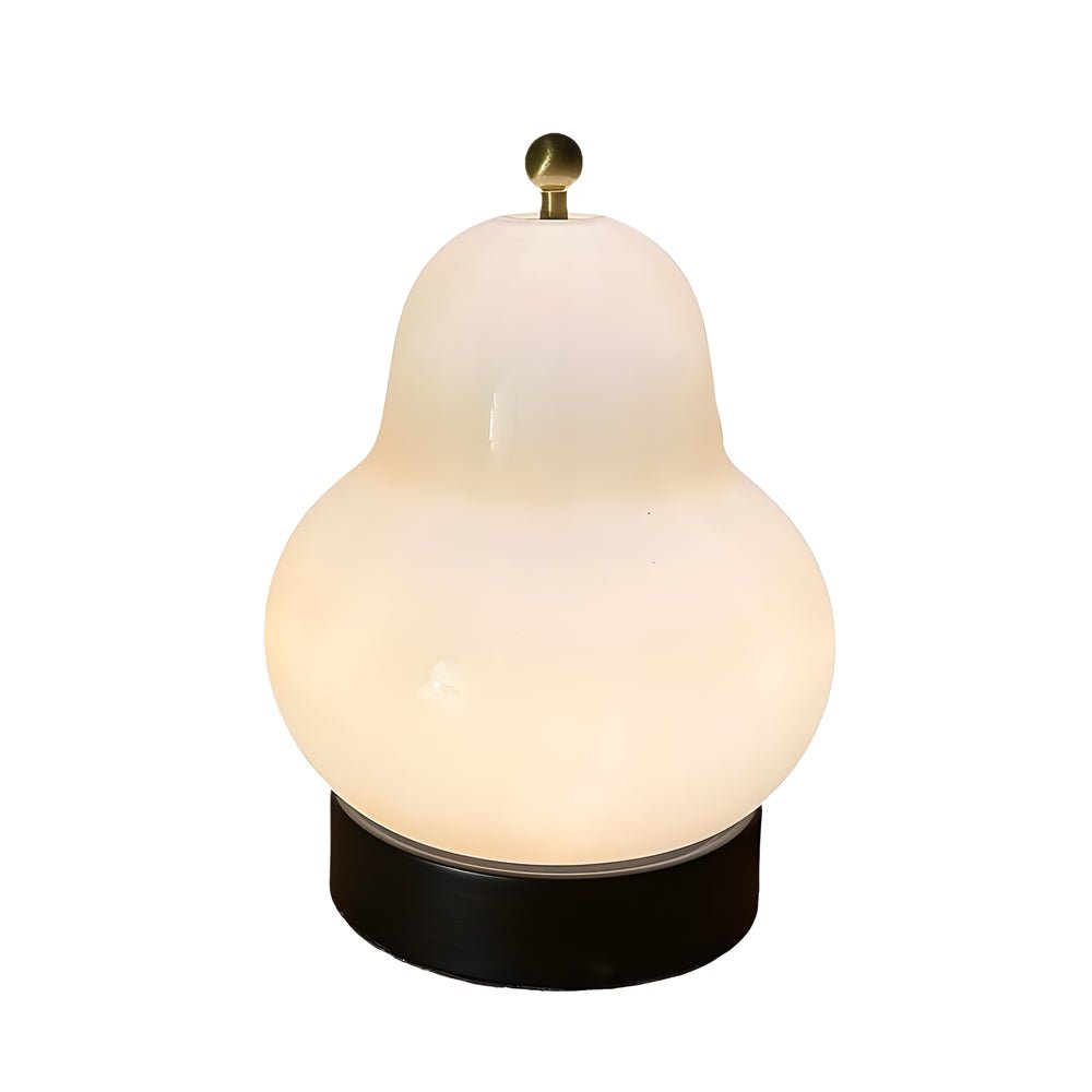 Glass Pear LED Table Lamp with Touch Dimming Switch
