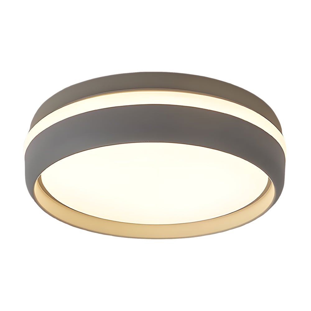Modern Round Flush Mount LED Ceiling Light - Acrylic Shade