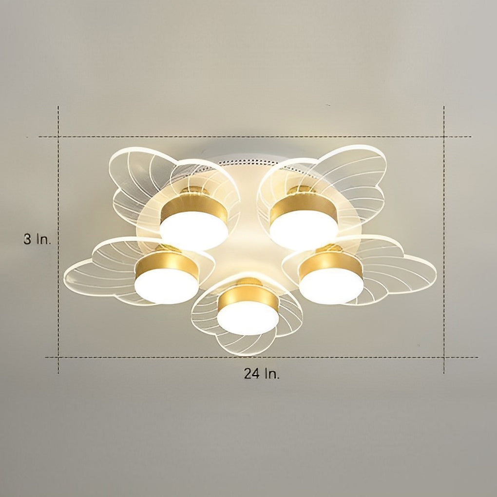 Nordic Flower Acrylic LED Flush Mount Ceiling Light