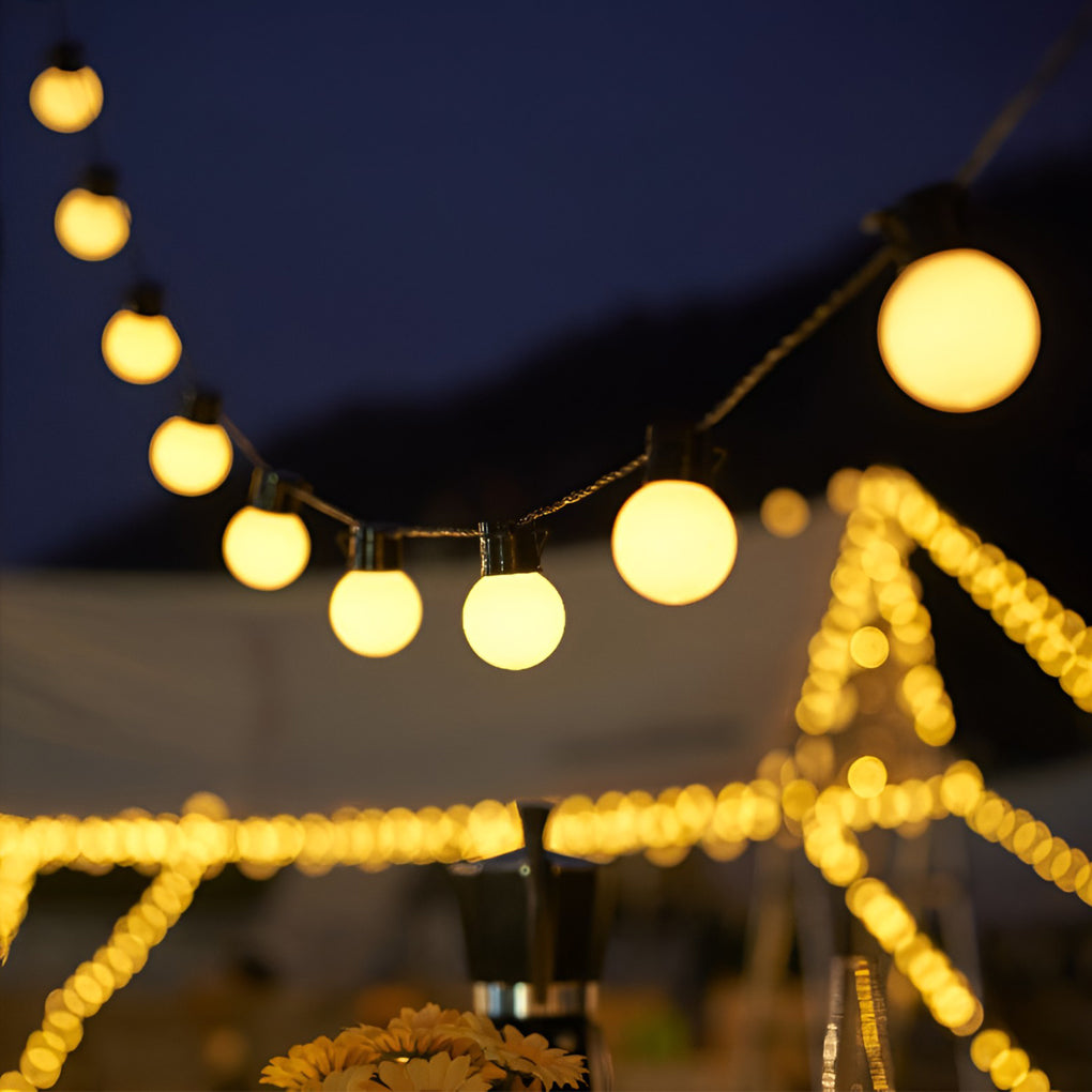 Solar Powered Outdoor LED String Lights Waterproof 19.6ft