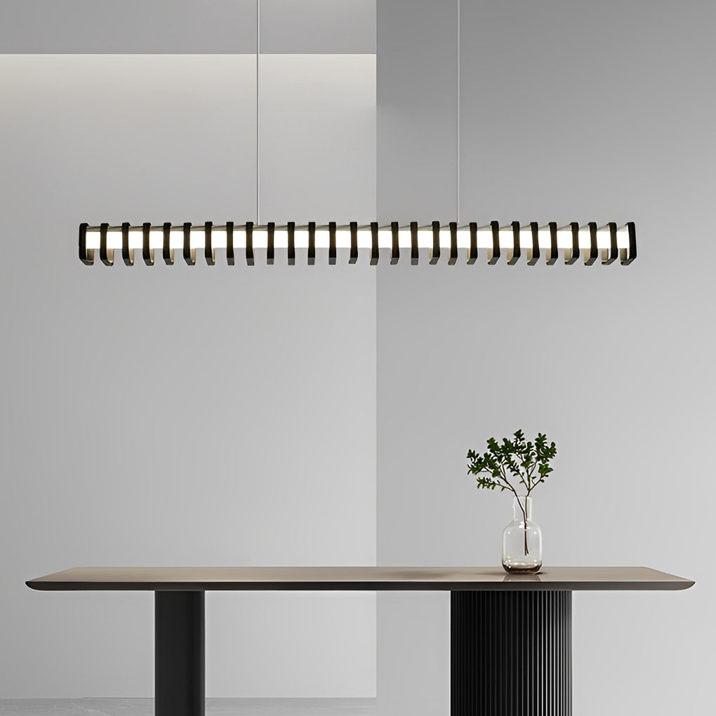 Modern Square Frame LED Pendant Light with 3-Step Dimming