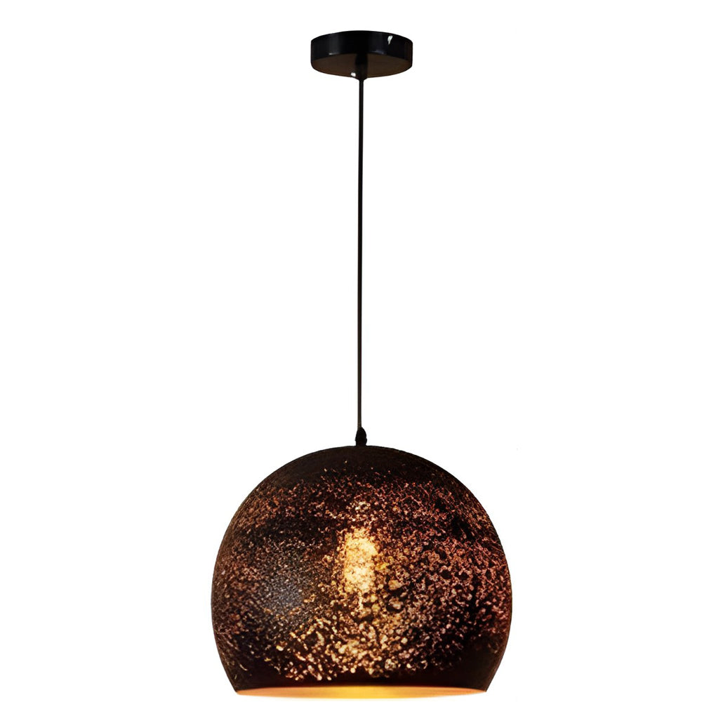 Industrial Black Iron Pendant Light with E27 Socket
