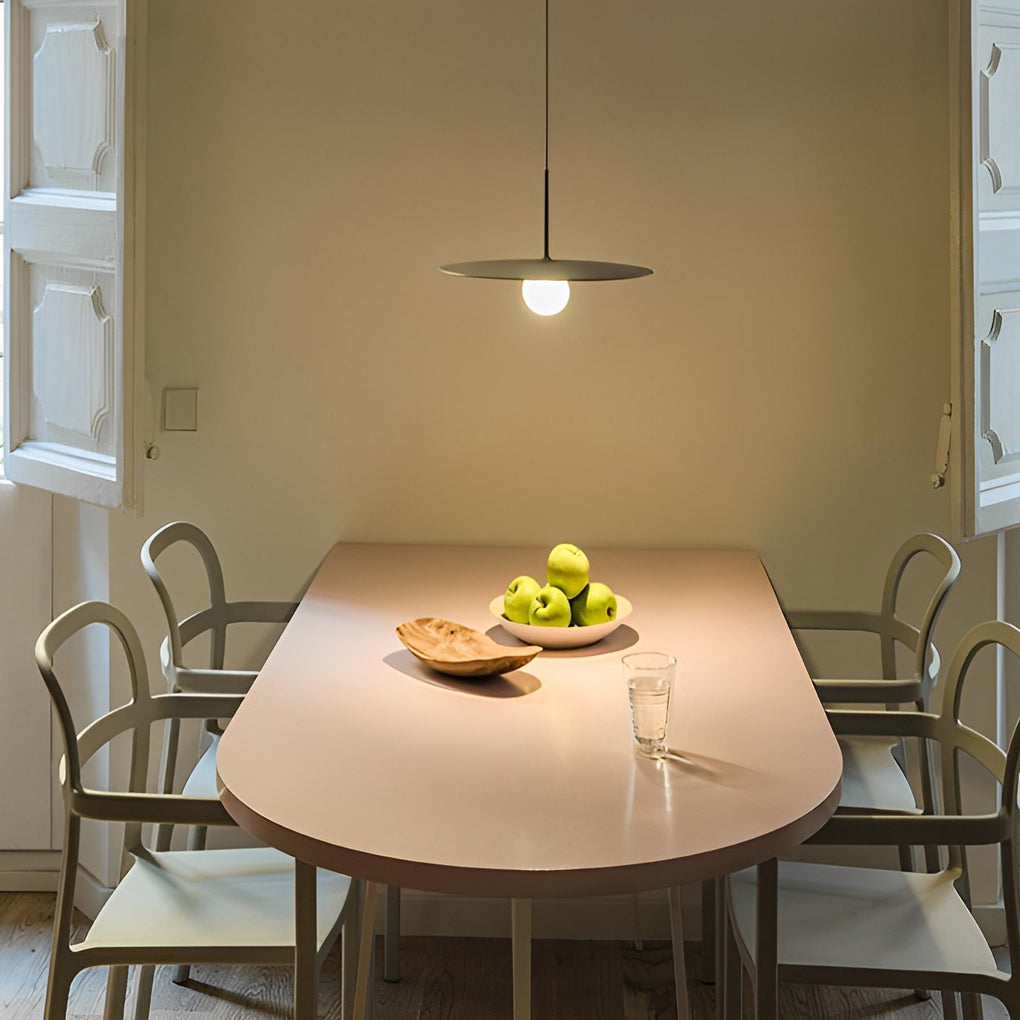 Modern Glass Iron LED Pendant Light – Black Nordic Ceiling Lamp