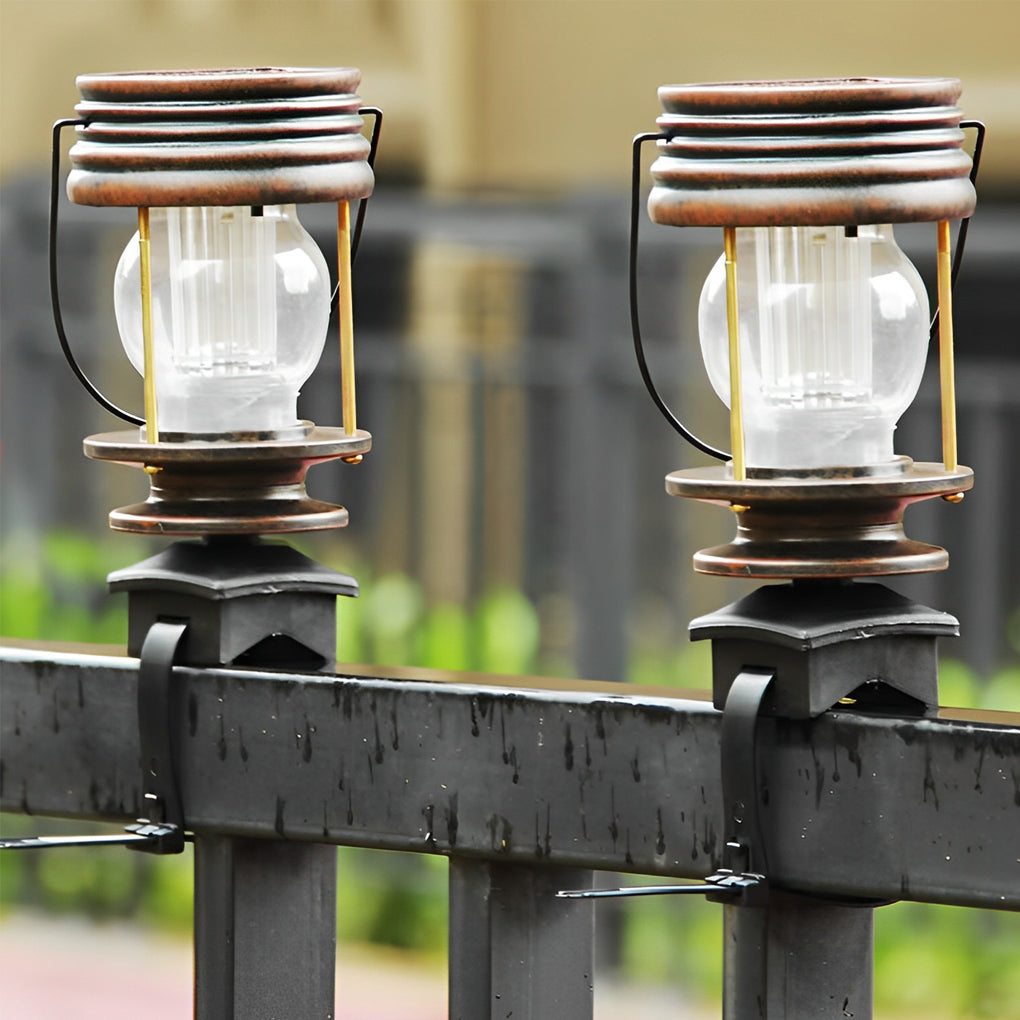 Solar LED Outdoor Lantern - Portable Waterproof Garden Light