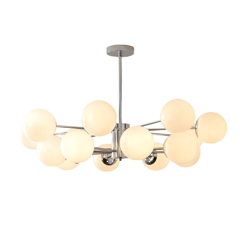 Modern Glass Molecular Chandelier with 3-Step Dimming