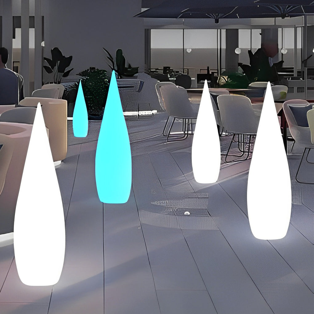 Water Drop LED Floor Lamp - Modern Indoor Outdoor Lighting
