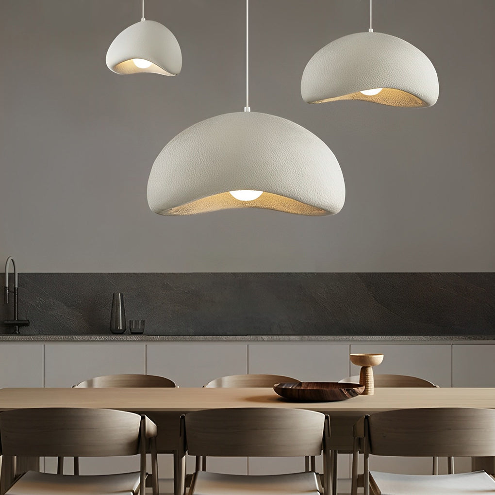 Modern Cloud Donut Pendant Light Resin Chandelier LED Warm White