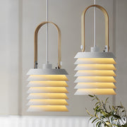 Multi-Layer Metal Minimalist Pendant Light Modern Drum Shade
