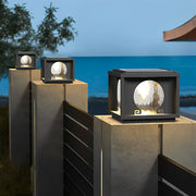 Modern Solar Fence Post Light Waterproof Outdoor Garden Lamp