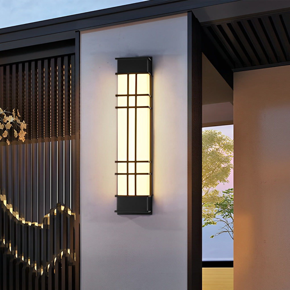 Industrial Black LED Outdoor Wall Lamp | Waterproof Galvanized Steel
