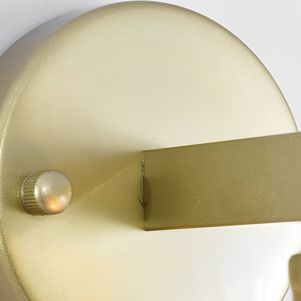 Modern Crystal Glass Wall Sconce with Rotating Shade