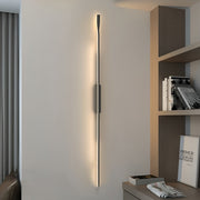 Modern Linear LED Wall Sconce in Black Iron | Minimalist Design