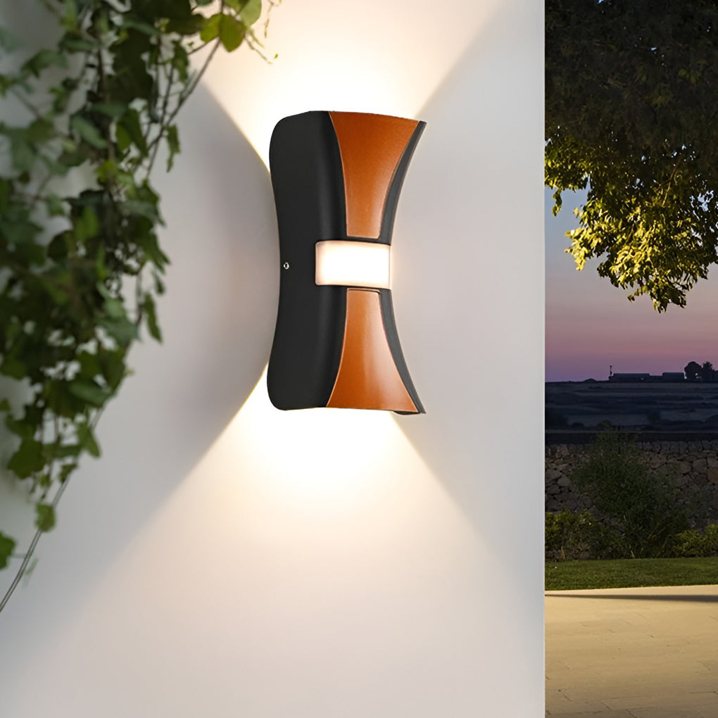 Modern LED Up Down Wall Light Waterproof Outdoor Sconce Aluminum