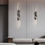 S-Shaped LED Wall Sconce Modern Three-Color Silicone Light