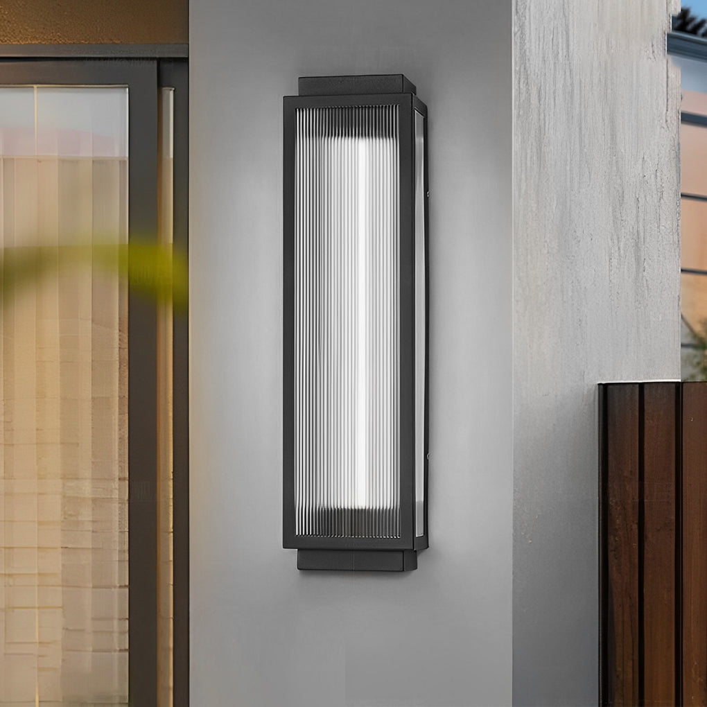 Modern Black Waterproof LED Outdoor Wall Light Strip