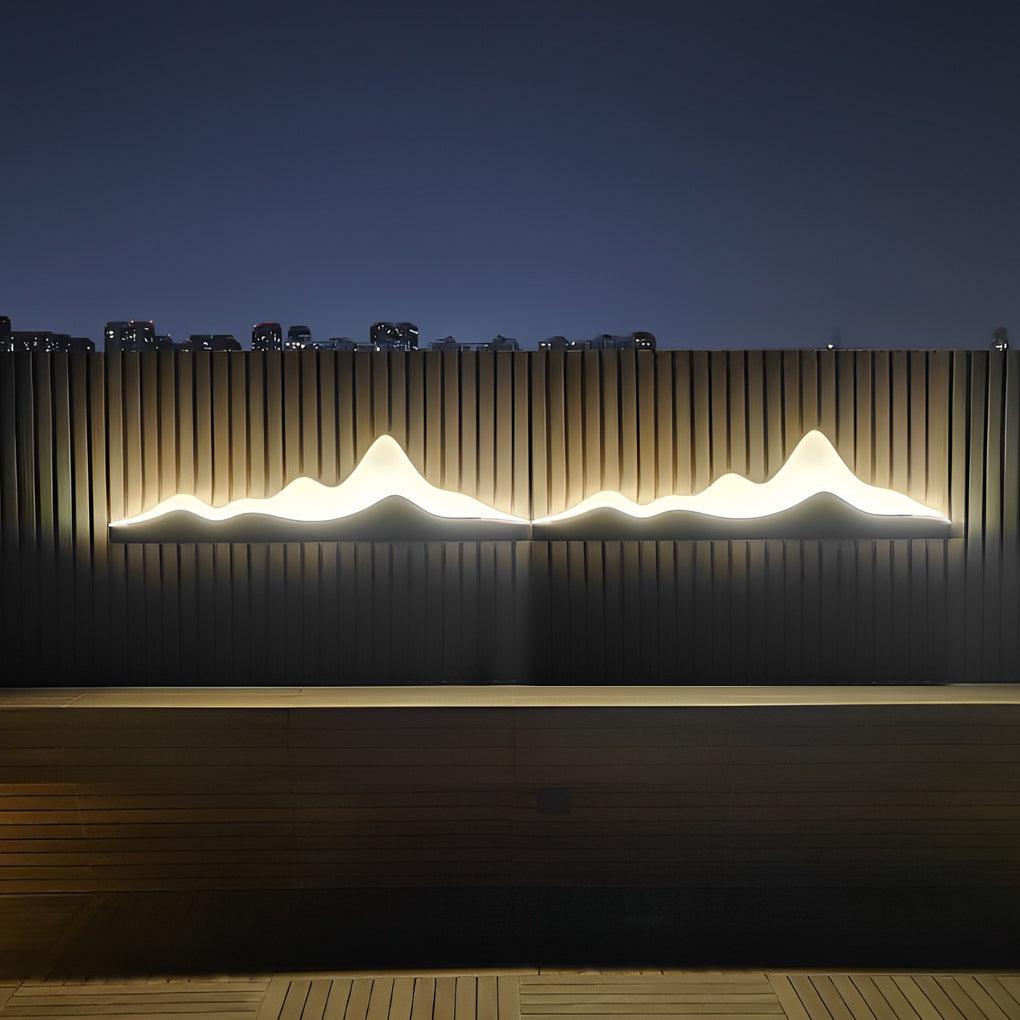 Mountain Scenery Modern LED Outdoor Wall Light - Waterproof IP65