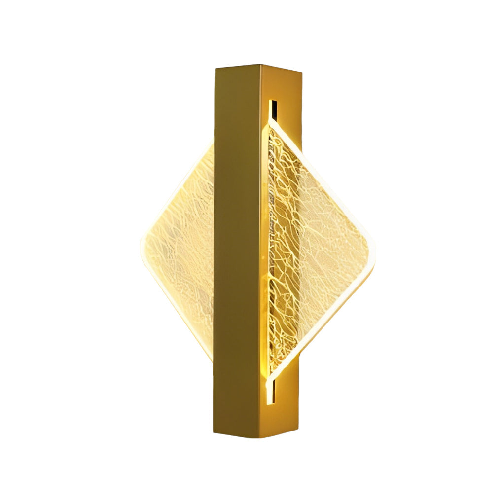 Modern Geometric LED Wall Sconce - Acrylic & Metal Finish