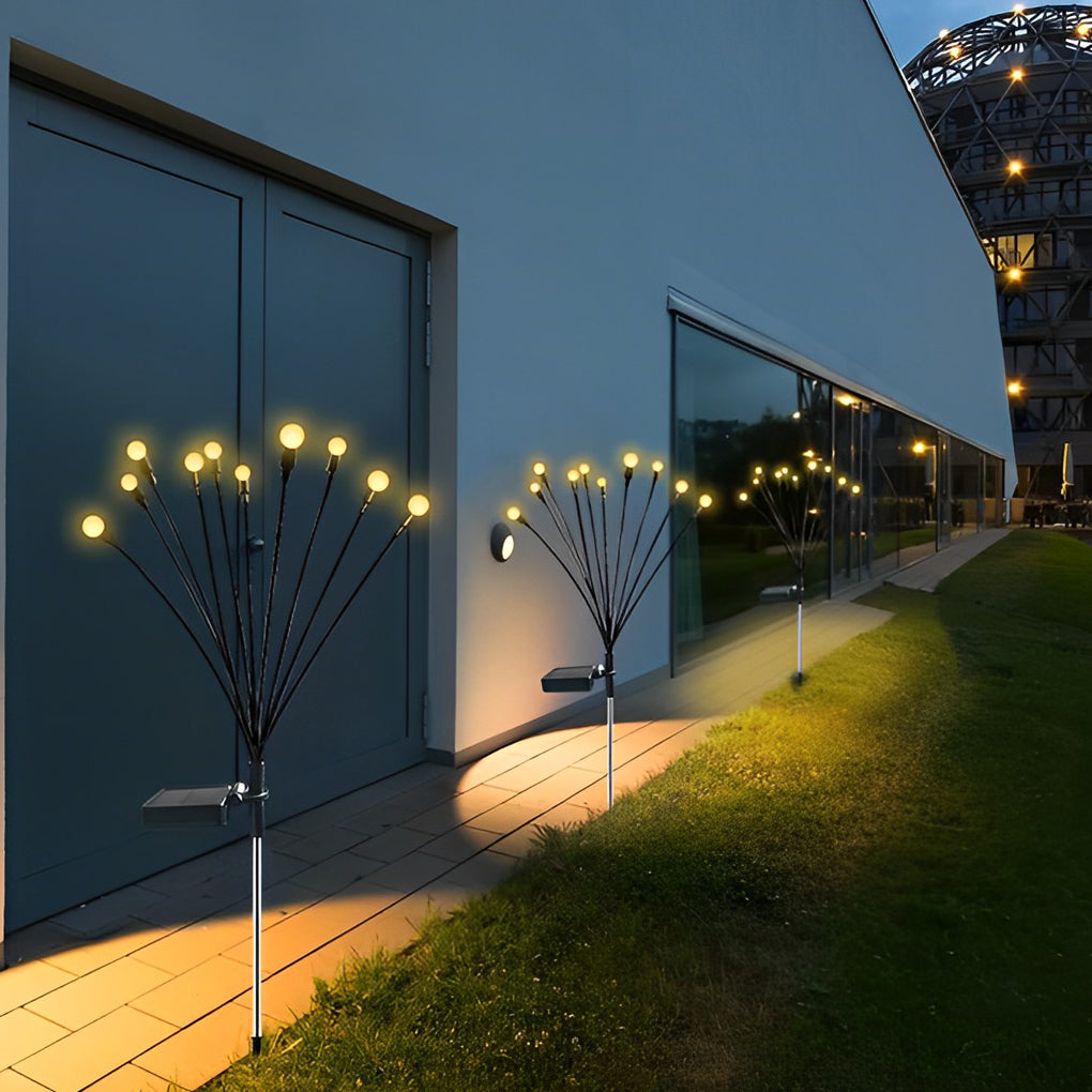 Solar Firefly Garden Lights Weatherproof Outdoor Landscape Lighting