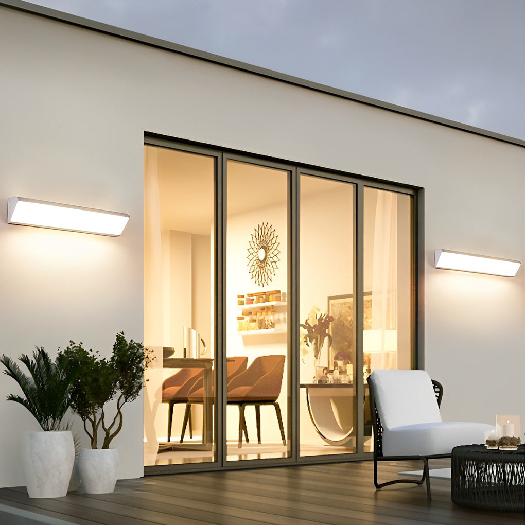 Modern Waterproof LED Outdoor Wall Light - Aluminum Fixture