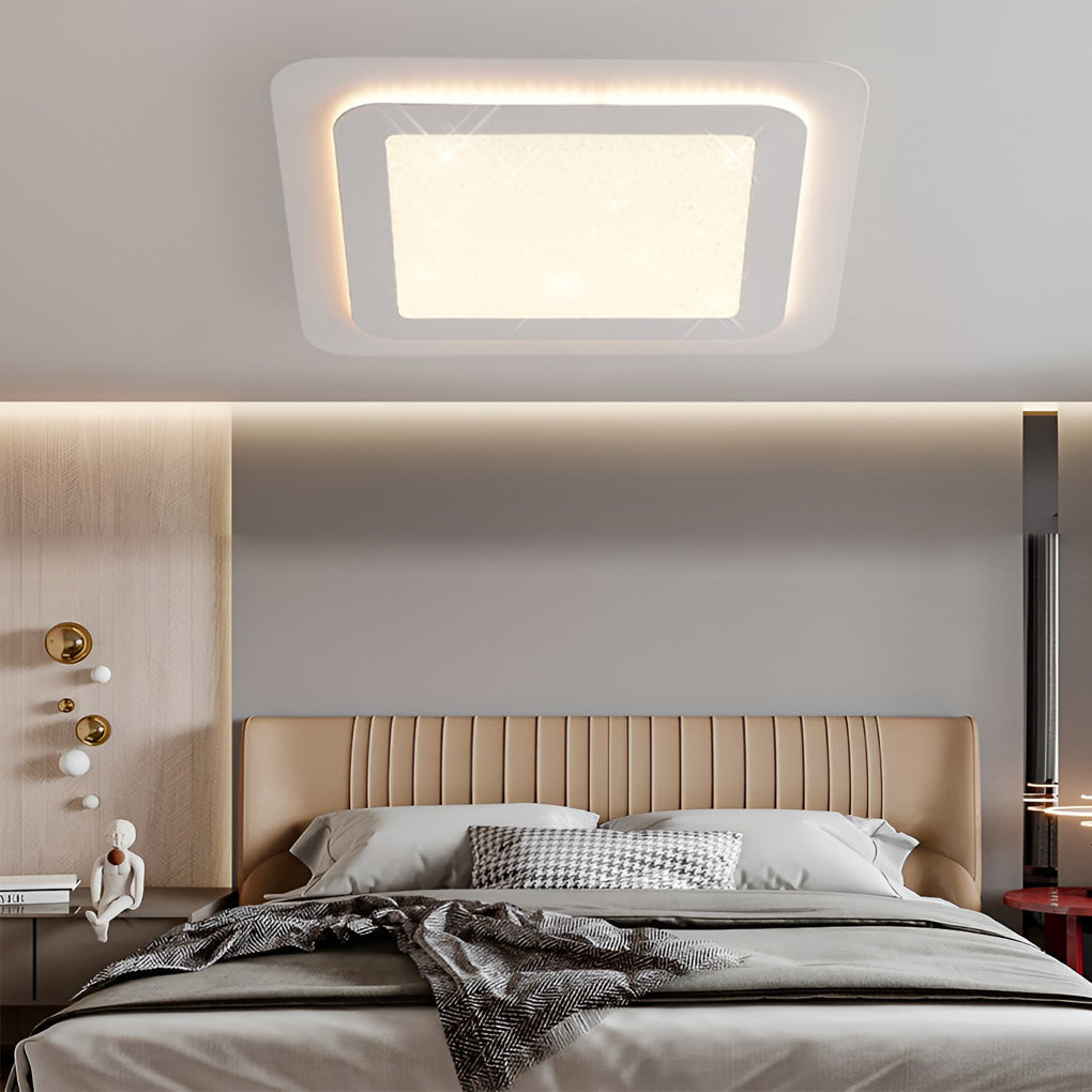 Modern LED Dimmable Ceiling Light with Remote Control