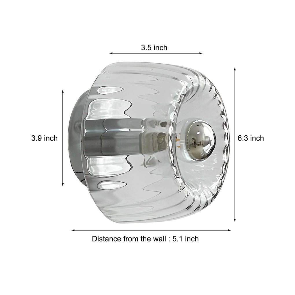 Jellyfish Glass Wall Sconce Modern Minimalist Wall Light Fixture