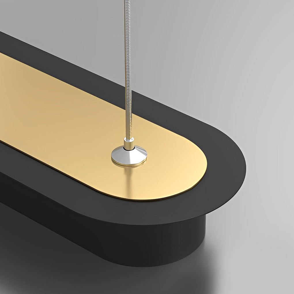 Modern Wave LED Pendant Light with Dimming Control
