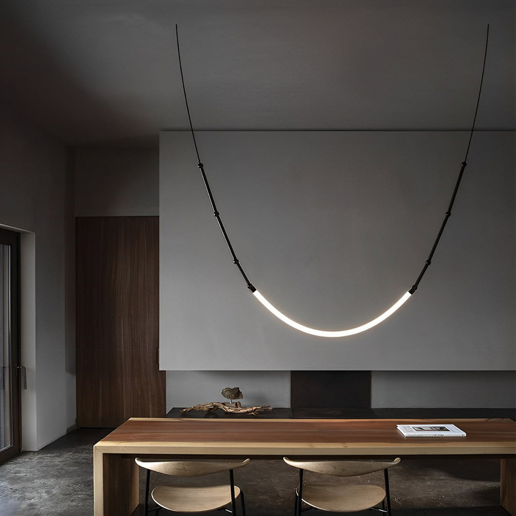 Adjustable Modern Staircase Chandelier with Iron Frame