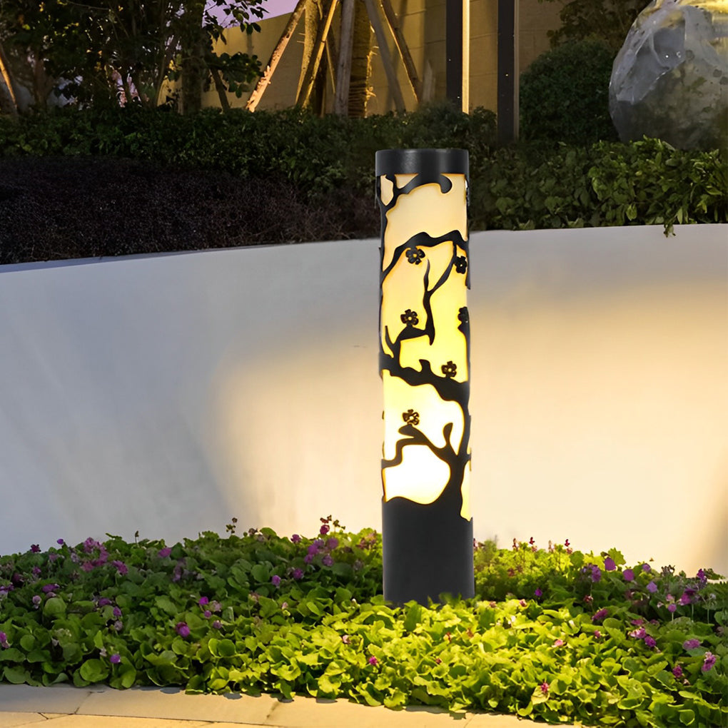 Black Wintersweet Pathway Lights - Modern Outdoor Landscape Lighting