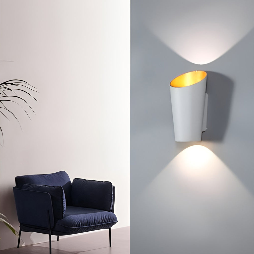 Modern Cylindrical Up Down Wall Light 10W LED Waterproof Aluminum
