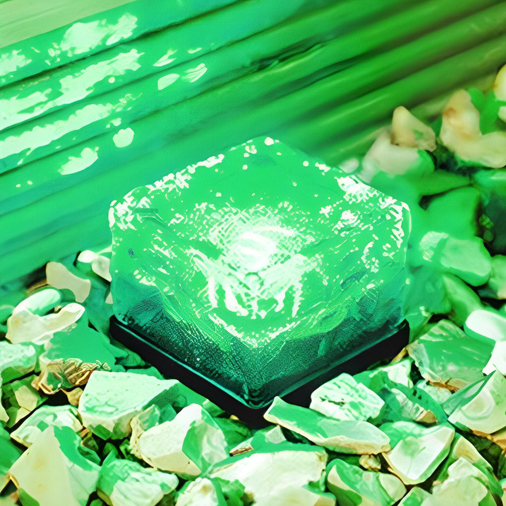 Solar Ice Cube Step Lights Modern Outdoor Deck Pathway Lighting