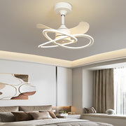Modern Bladeless Ceiling Fan with LED Light & Remote Control