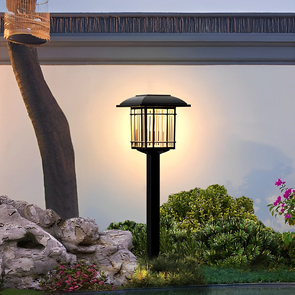 Modern Solar Square Lawn Light Set - Waterproof Outdoor Lighting