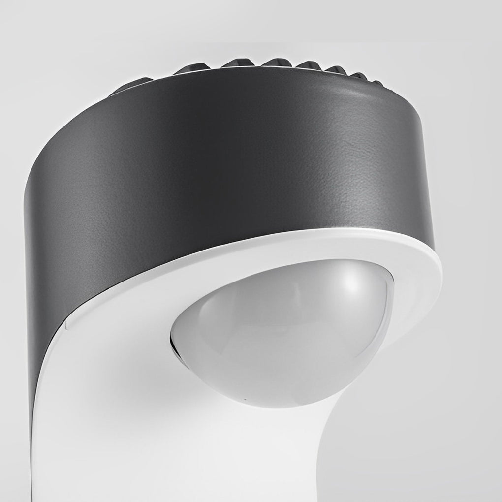 Modern LED Outdoor Wall Lamp Black Aluminum Waterproof