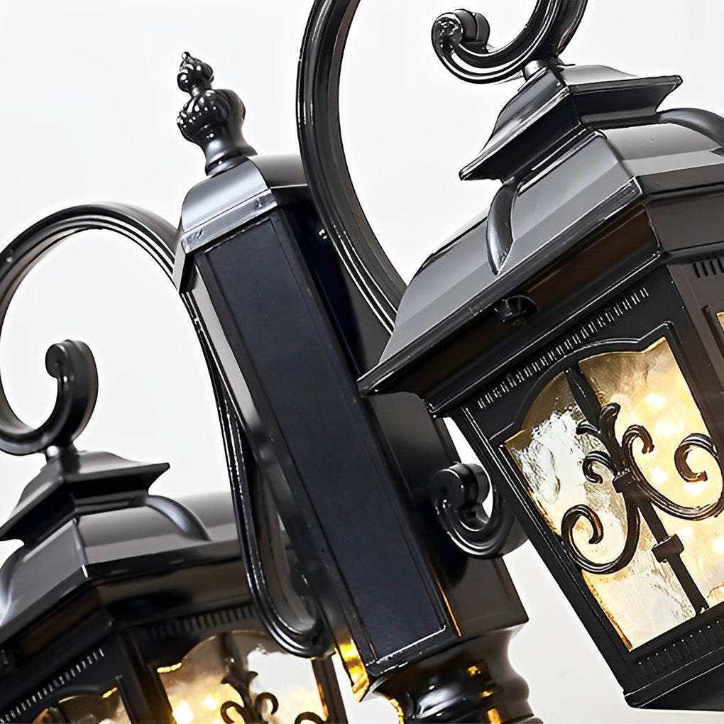 2-Light Outdoor Waterproof Retro European Street Light