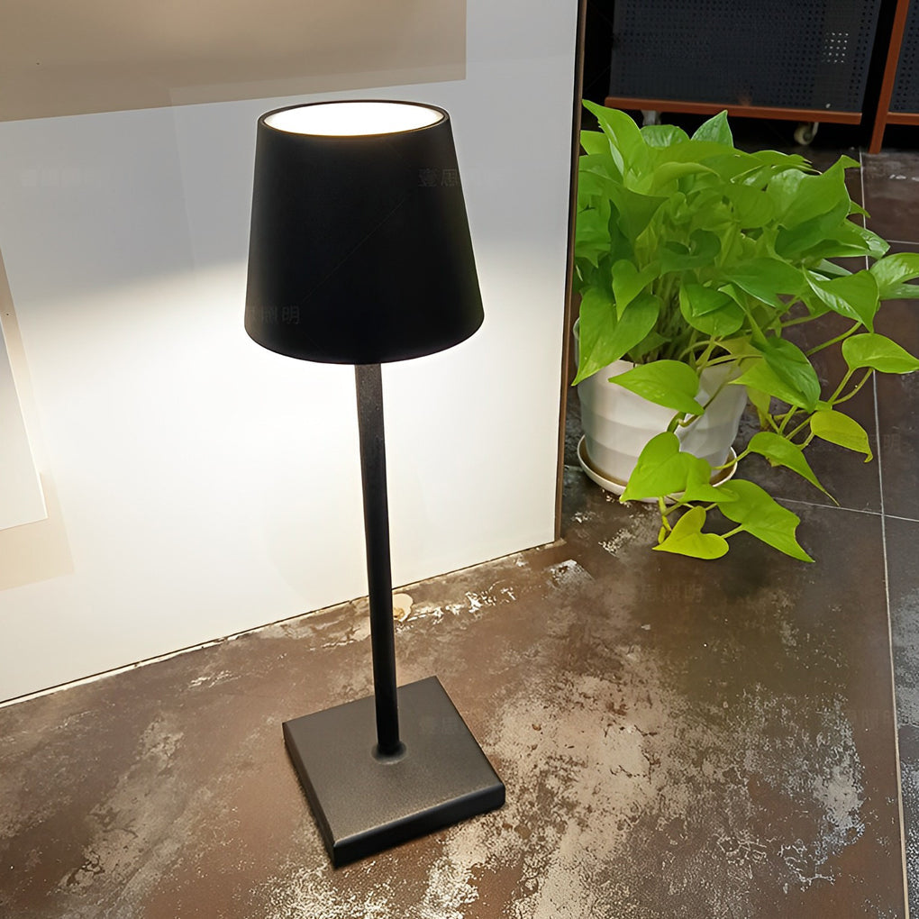 Modern Aluminum Rechargeable Touch Control Portable Table Lamp