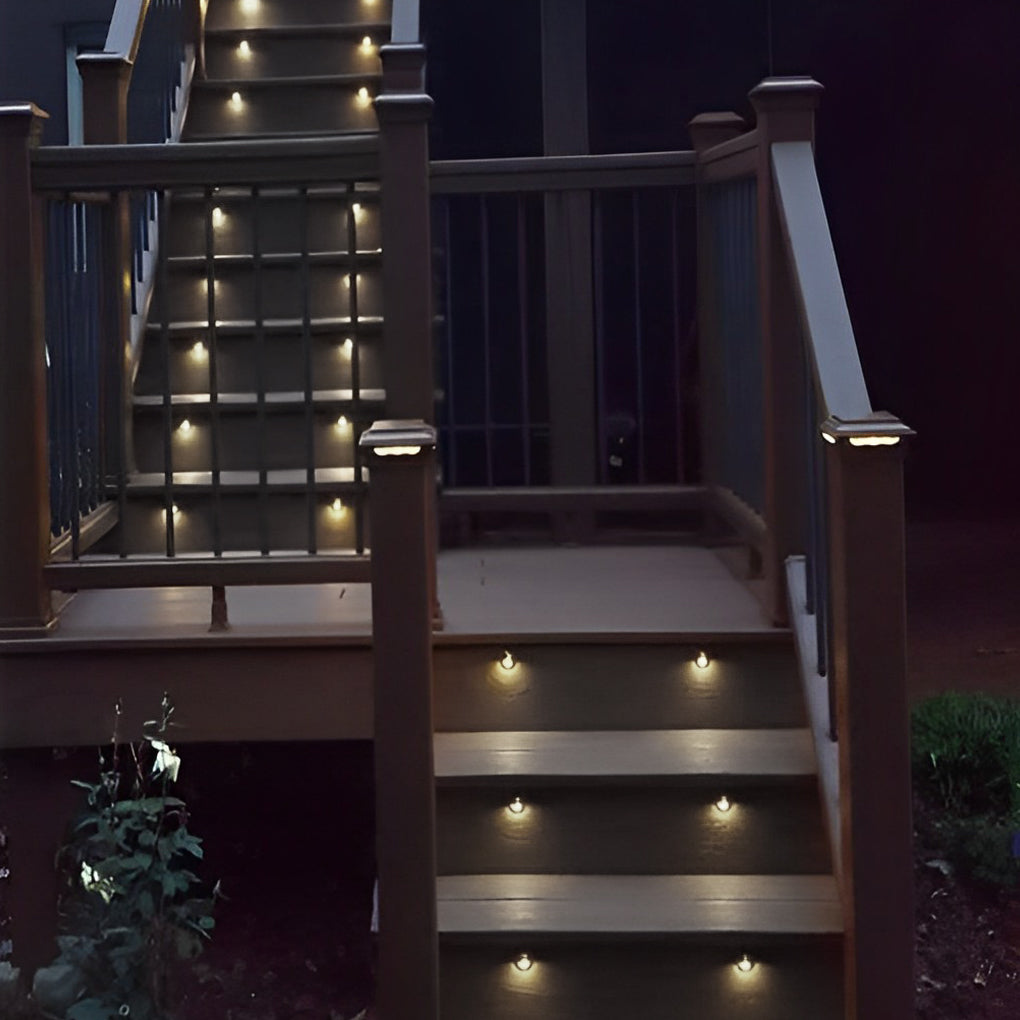 Half Moon LED Deck Step Light Low Voltage Outdoor Wall Mount