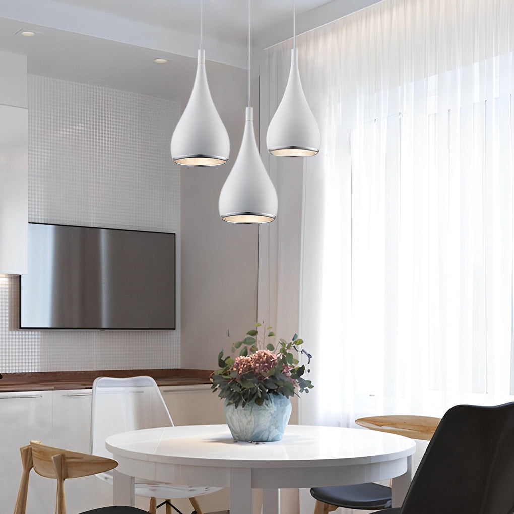 Modern Aluminum Pendant Light with Polished Finish