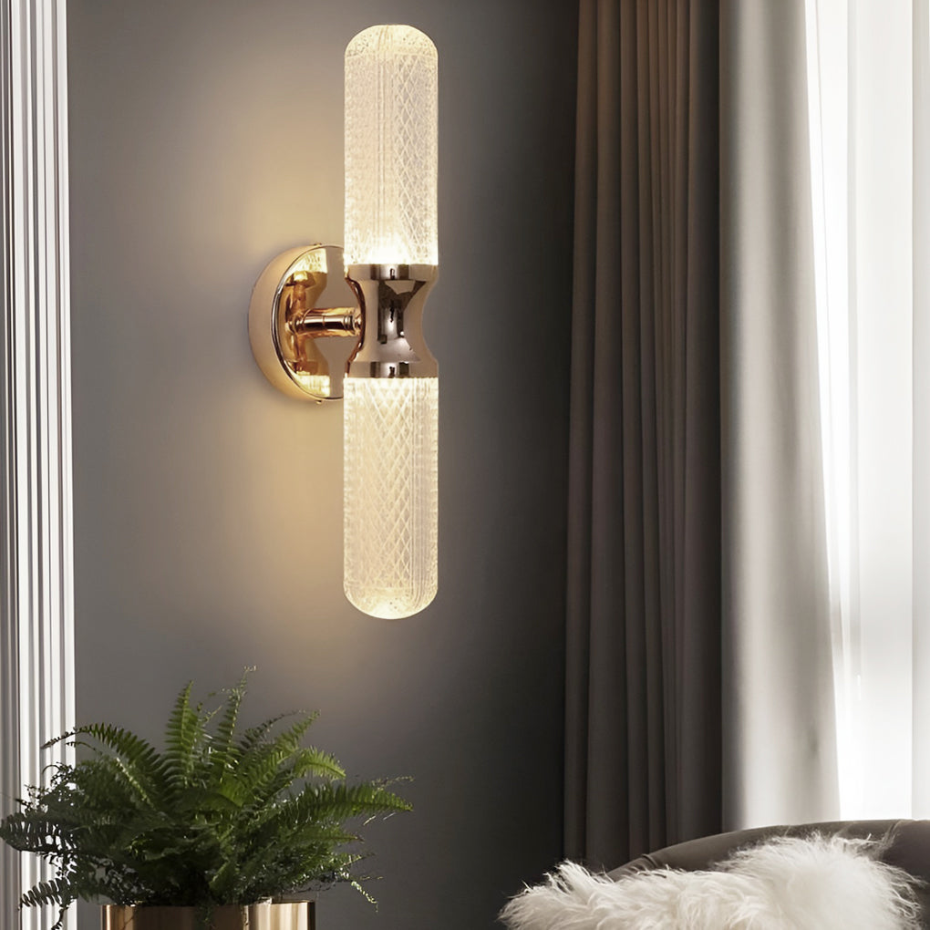 Modern LED Strip Wall Sconce with 3-Step Dimming - Acrylic & Metal